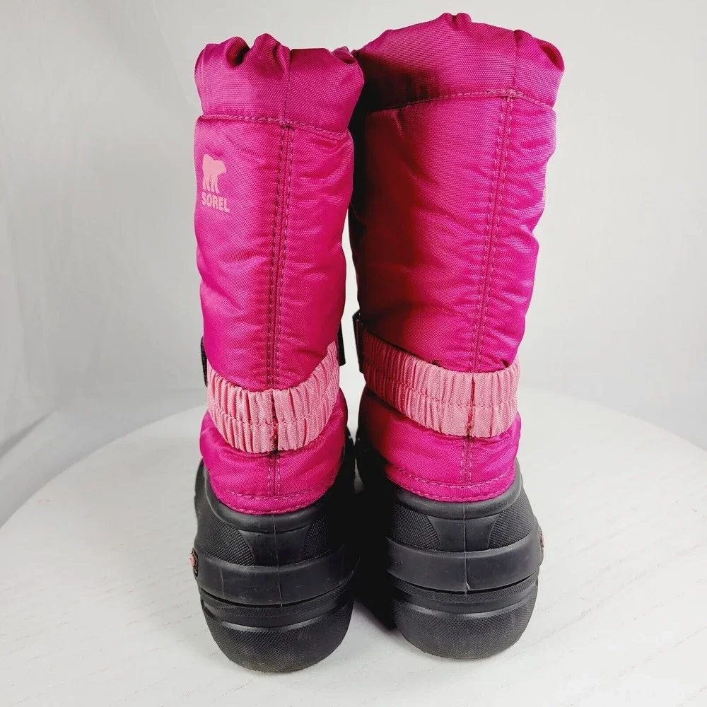 Sorel Kids Pink and Black Winter Boots